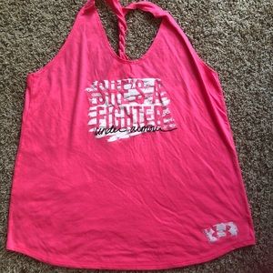 Under Armour Breast Cancer tank top. Size XL